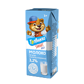 Молоко питьевое ультрапастеризованное для питания детей дошкольного и школьного возраста ГОСТ 32252-2013 Топтыжка 200мл