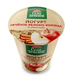 Йогурт фруктовый Печёное яблоко - корица 3,5% Село Зелёное 270гр	
