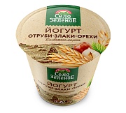 Йогурт фруктовый Отруби-злаки-орехи 3,5% Село Зелёное 120гр