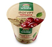Йогурт фруктовый Черешня 3,5% Село Зелёное 120гр